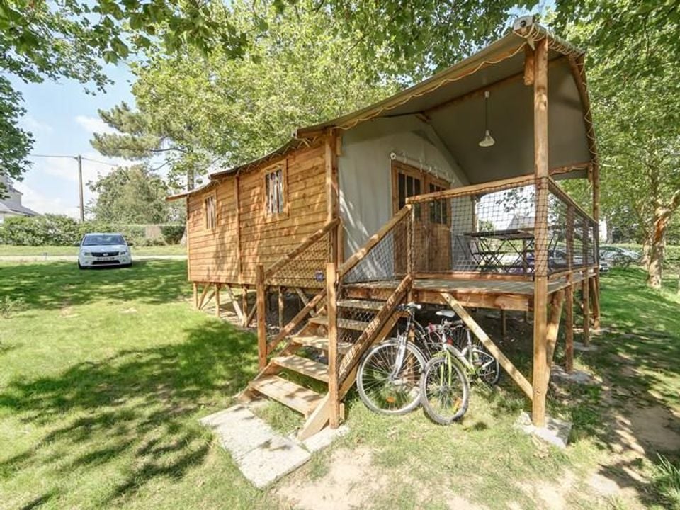 Le Conleau - Mobil home - Tente en toile et en bois 4 personnes - Lodge Bois sur pilotis CONFORT + 38 m²