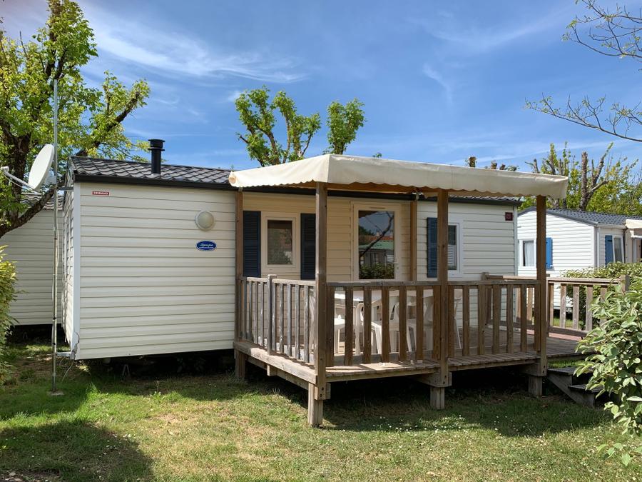 Le Petit Pont - Mobil home - Mobilhome 6 personnes - 30m² + Terrasse bois semi-couverte 12m² 4/6 pers