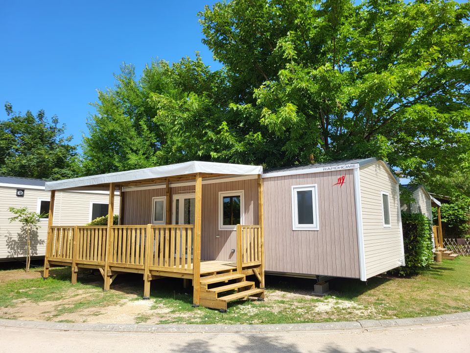 La Rivière Fleurie - Mobil home - Mobilhome 6 personnes - 3 chambres 6 personnes TV Clim