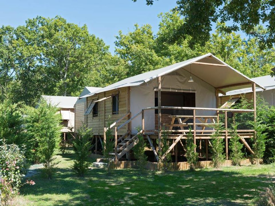 Les Chèvrefeuilles - Tente meublée - Tente en toile et en bois 4 personnes - CABANE LODGE