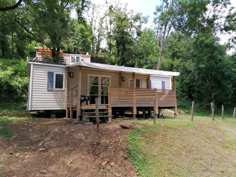 Coeur d'Ardèche - Mobil home - Mobilhome 8 personnes - 3 chambres, 2 salles d'eau, climatisé