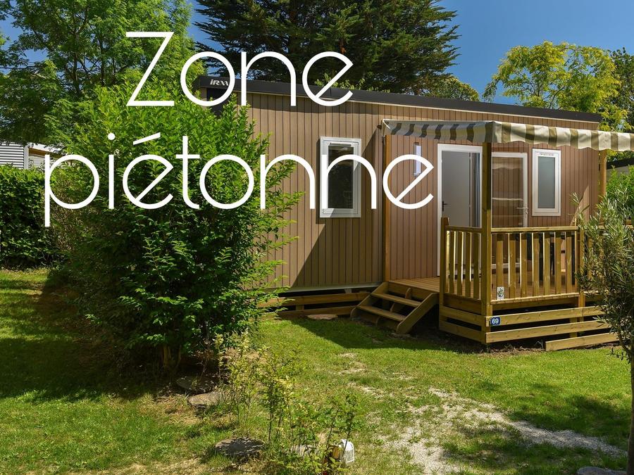 Le Kergariou - Mobil home - Mobilhome 4 personnes - Mobil-home Caélia Standard 27m² (2 chambres) + terrasse couverte / Zone piétonne 4 pers