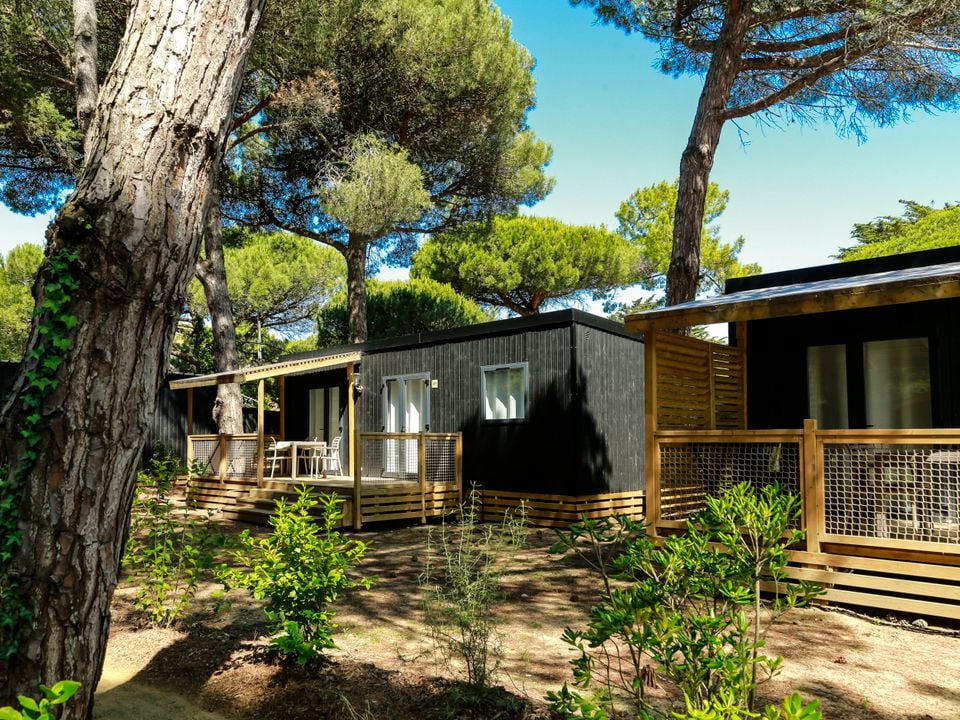 Domaine Résidentiel de plein-air Les Tamarins - Mobil home - Mobilhome 4 personnes - Mobil-Home Premium 30m² (2 chambres - 4 pers.) + terrasse + TV + draps et serviettes