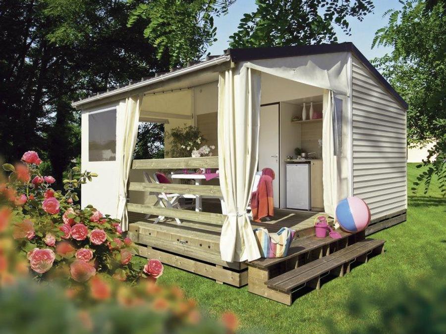 Le Parc de Vaux - Mobil home - Mobilhome 5 personnes - Mobi-toile Tit'home 21m² (2 chambres) (sans sanitaires) 5 pers