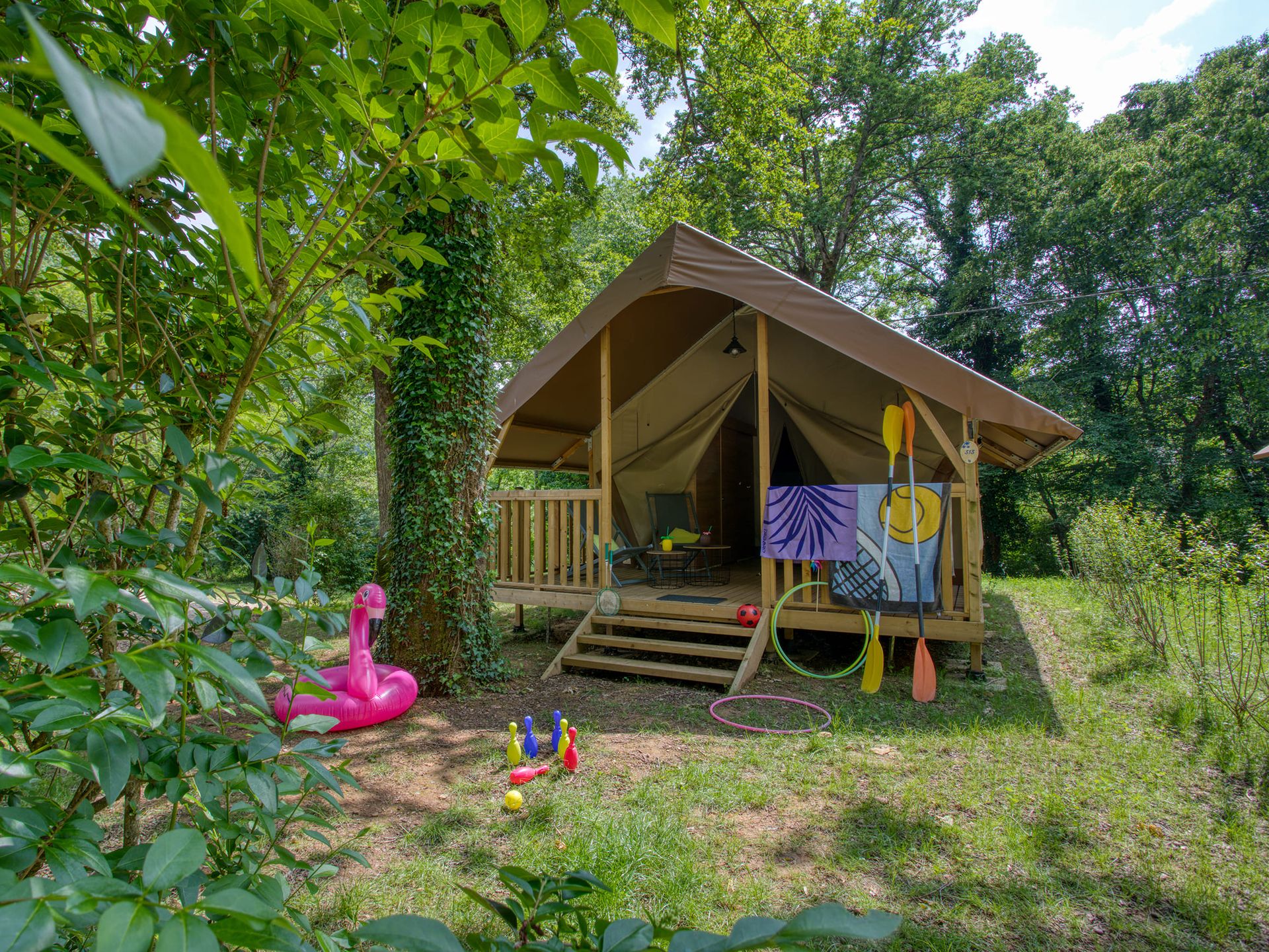 La Sagne - Tente meublée - Wood Lodge Confort 30 m² (2 chambres) - avec sanitaire