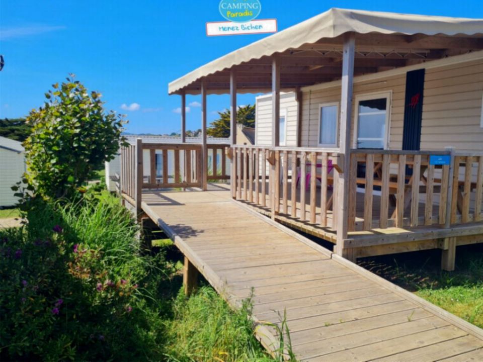 Menez Bichen - Mobil home - Mobilhome 4 personnes - NIRVANA 2 CH PMR VUE MER