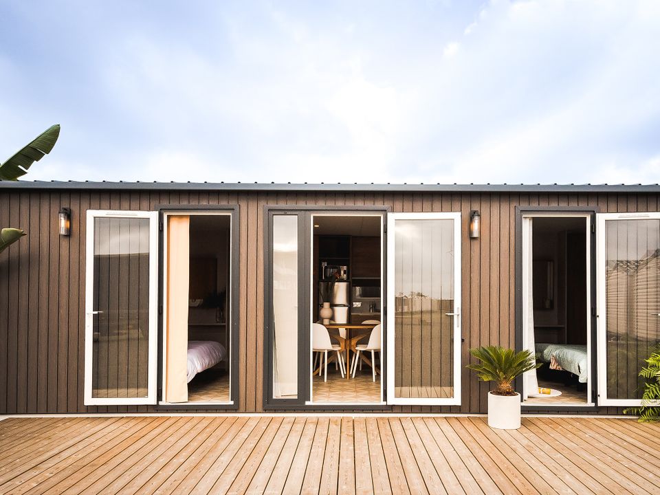 Le Héron - Mobil home - Mobilhome 4 personnes - Mobil-home Luxe climatisé - 2 chambres - 2 salles de bain - 2 WC (année 2025)