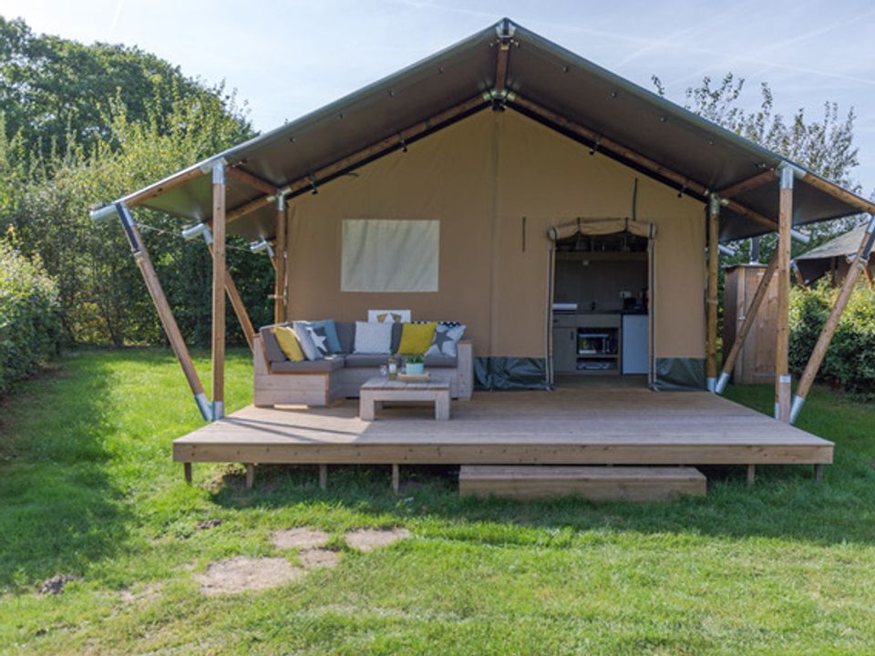 Le Lignon - Tente meublée - Tente en toile et en bois 5 personnes - Safari