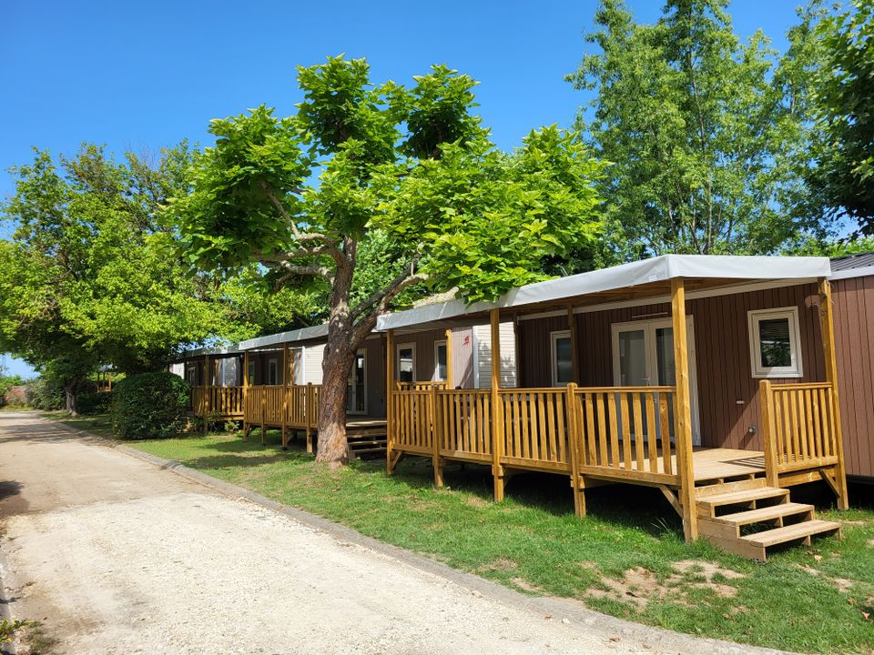 La Rivière Fleurie - Mobil home - Mobilhome 4 personnes - 2 chambres 4 personnes TV Clim