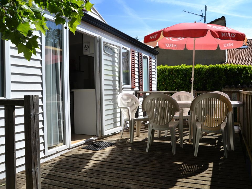 Le Casque Roi - Mobil home - Mobilhome 5 personnes - Grand Confort 3 Pièces 5 Personnes Climatisé + TV