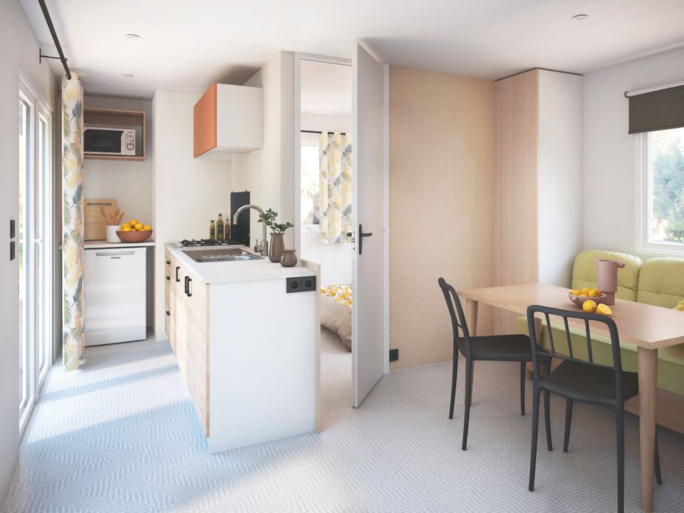 Le Robinson - Mobil home - Mobilhome 4 personnes - 4 Confort Plus - 25m² - 2 chambres + terrasse semi-couverte