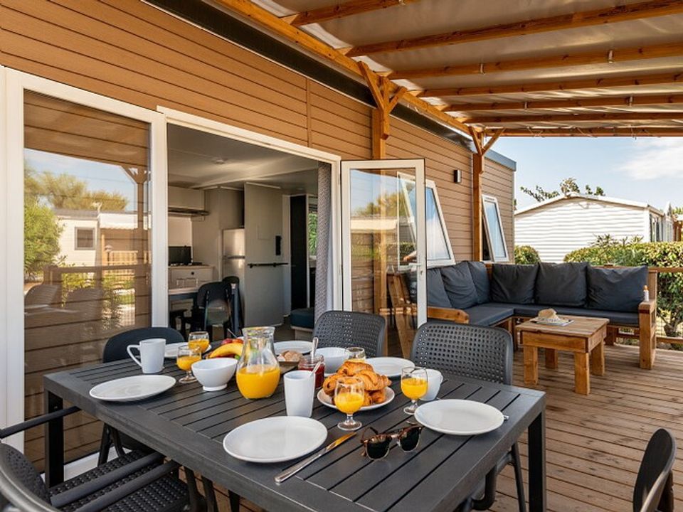 Montescudaio - Mobil home - Mobilhome 6 personnes - Mobil-home | Premium | 3 Ch. | 6 Pers. | Terrasse Lounge | Clim. | TV