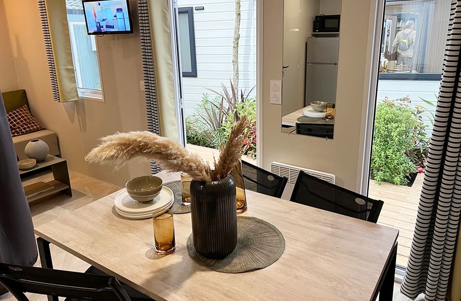 La Pélonie - Mobil home - Mobil-home 4/6P Premium -T. Luxe Pilotis