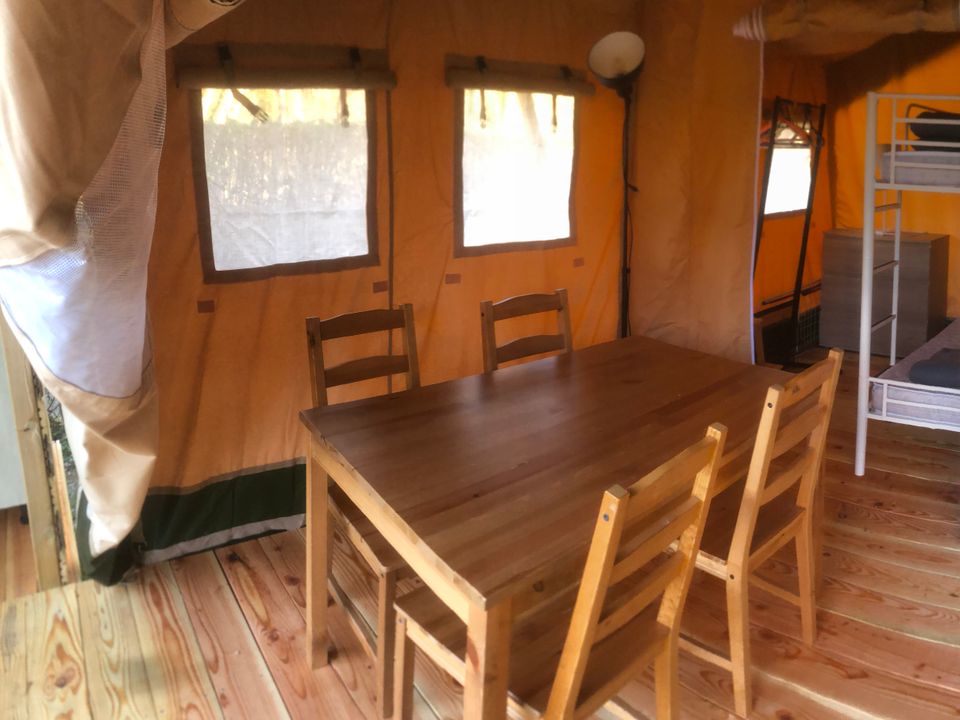 Camping Du Pont De Saint Gal - Lodge - Lodge 4 personnes - tente Lodge Nature
