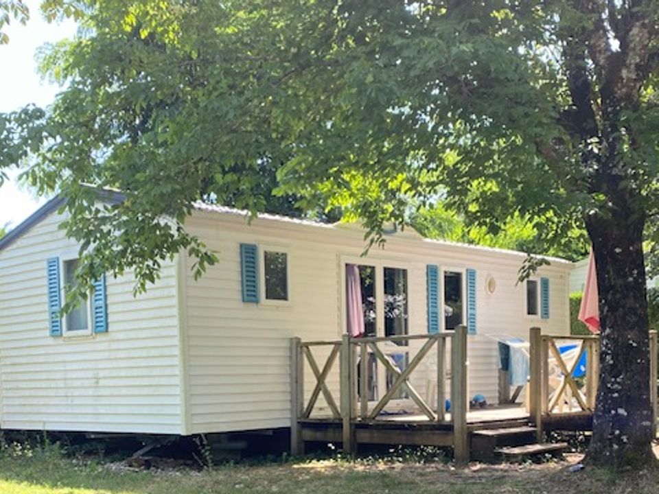 L'Echo du Malpas - Mobil home - Mobilhome 6 personnes - Mobil-home Confort 27m² / 2 chambres + TV + Terrasse non couverte (Bord de rivière) 4/6 pers