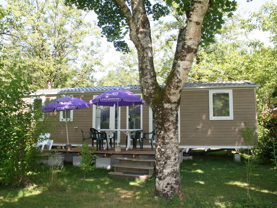 Au Soleil d'Oc - Mobil home - Mobilhome 6 personnes - Cottage Family Prestige, 3 Chambres avec TV incluse