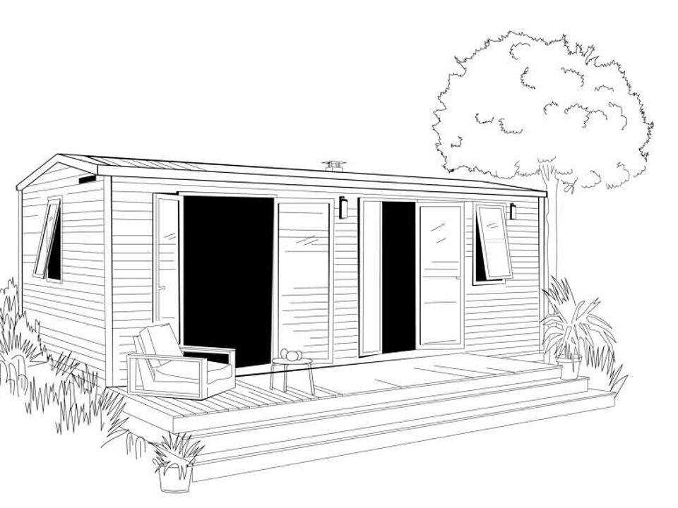 Lac de la Liez - Mobil home - Mobilhome 4 personnes - New Loggia 32m² Clim TV