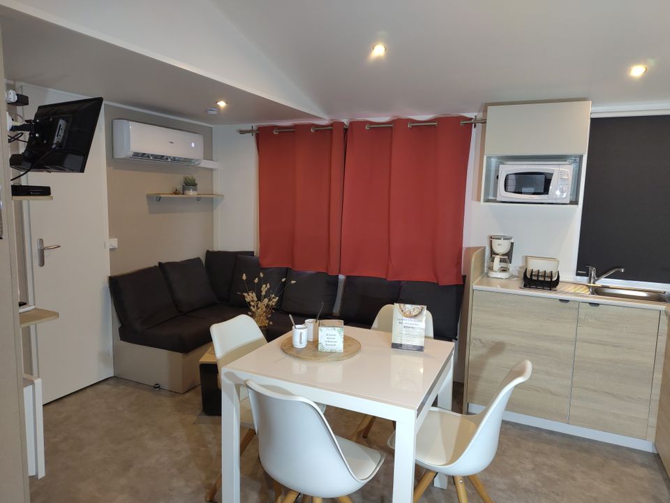 Les Echasses - Mobil home - Mobilhome 6 personnes - IRM MAGNOLIA - 3 CHAMBRES AVEC CLIMATISATION
