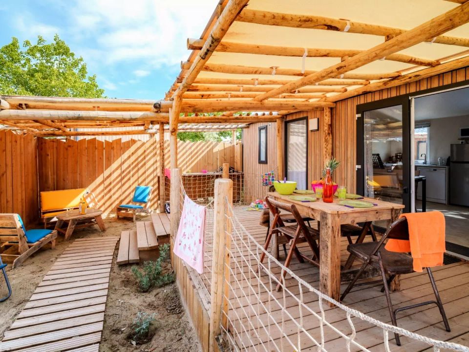 Camping de la Baie - Mobil home - Mobilhome 6 personnes - Premium Côté Sable 4 Pièces 6 Personnes + TV