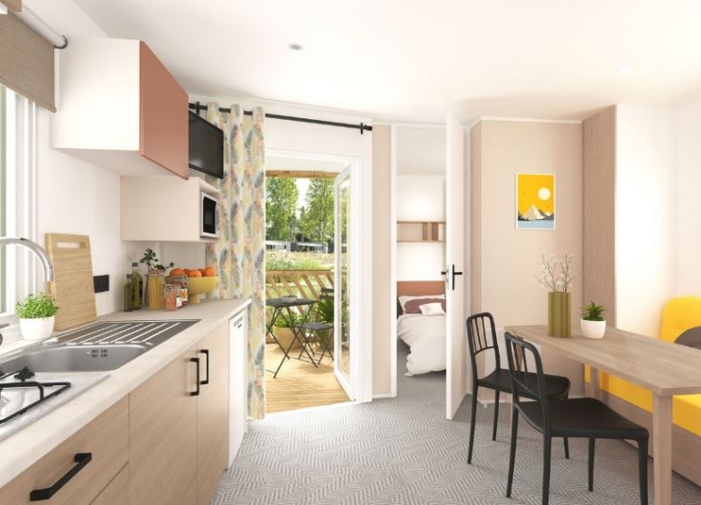 Les Ajoncs d'Or - Mobil home - Mobil-home Evasion 5 personnes 2 chambres 23m²