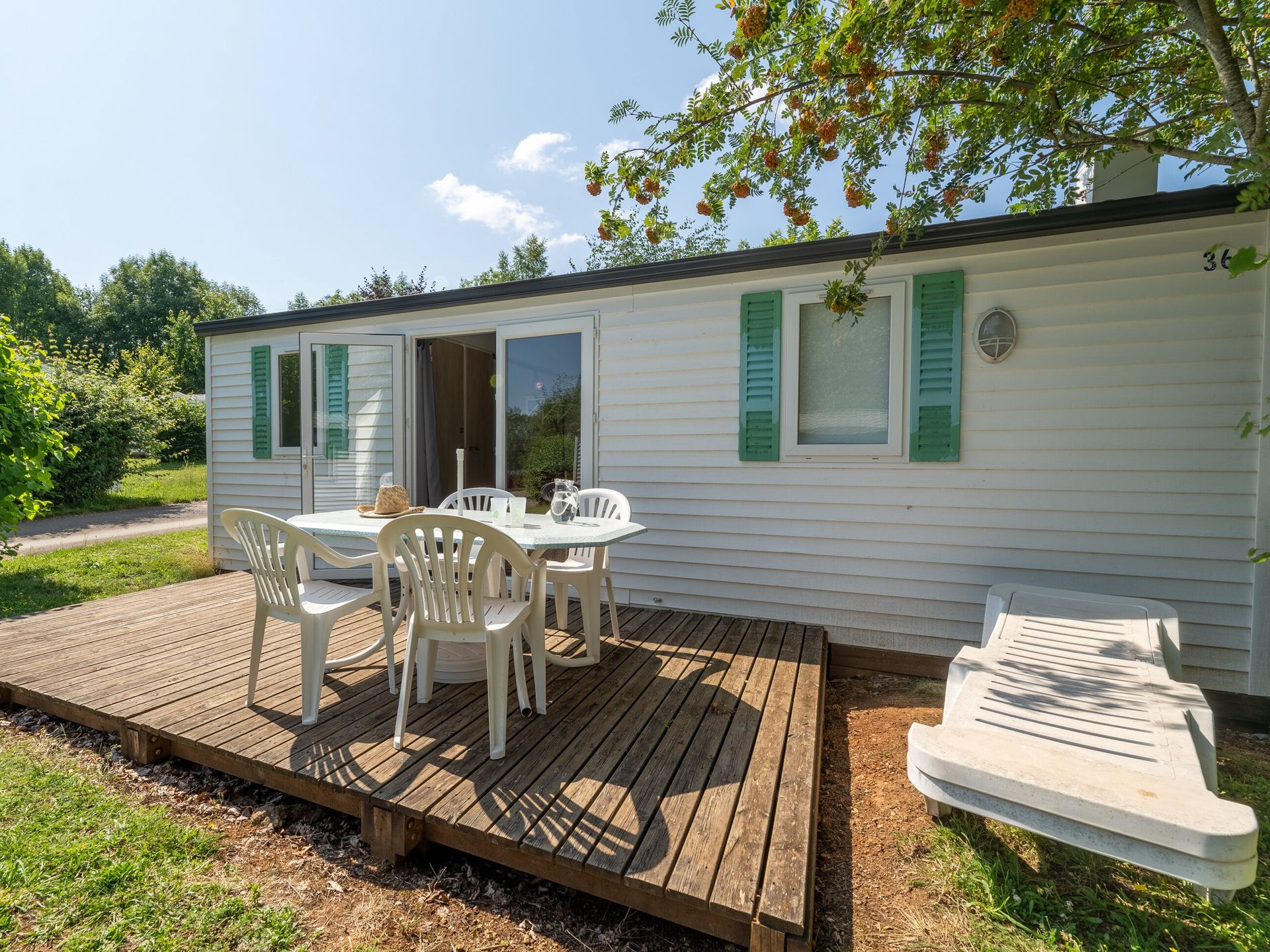 Le Caussanel - Mobil home - Loggia Classic 26m² - Terrasse découverte - climatisation - TV