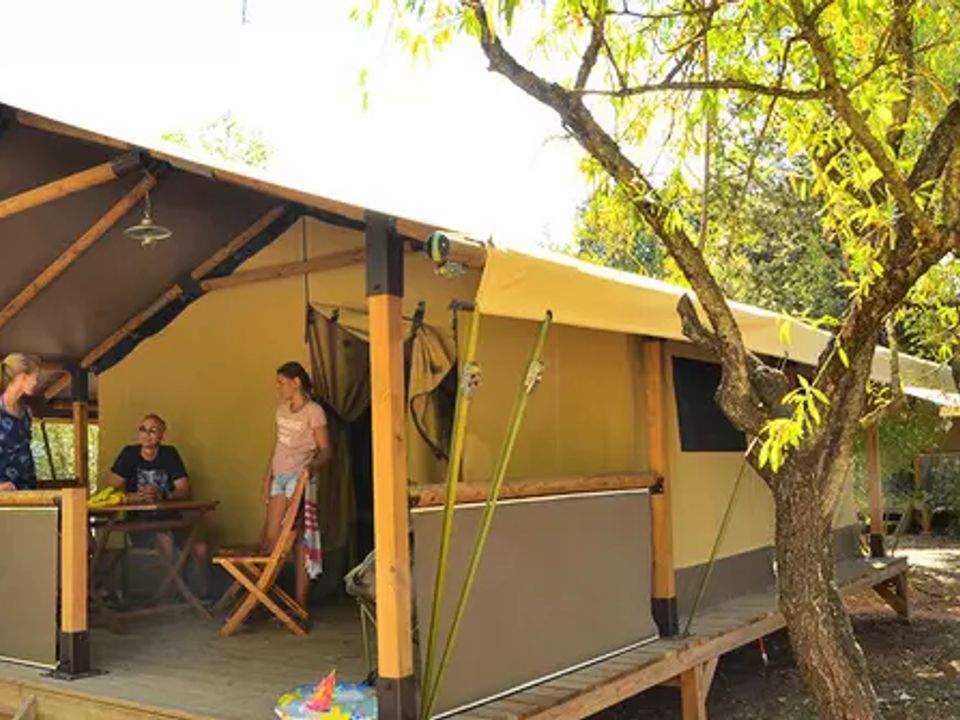 Les Rivières - Mobil home - Tente en toile et en bois 5 personnes - Safari Lodge 3 Pièces 5 Personnes