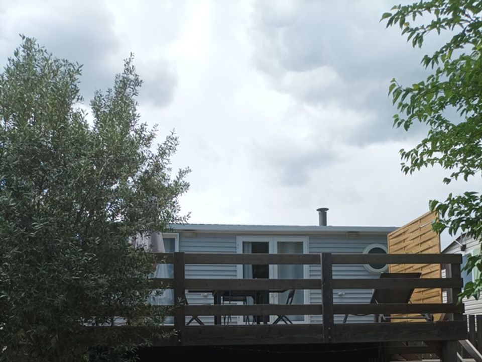 Le Moulin des Iscles - Mobil home - Mobilhome 4 personnes - Confort 28m² 2 chambres + terrasse sur pilotis