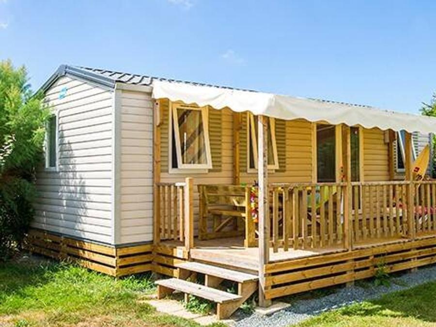 Park Umag - Bungalow - Bungalow 6 personnes - Mobil-home | Comfort | 2 Ch. | 4/6 Pers. | Terrasse surélevée | Clim. | TV