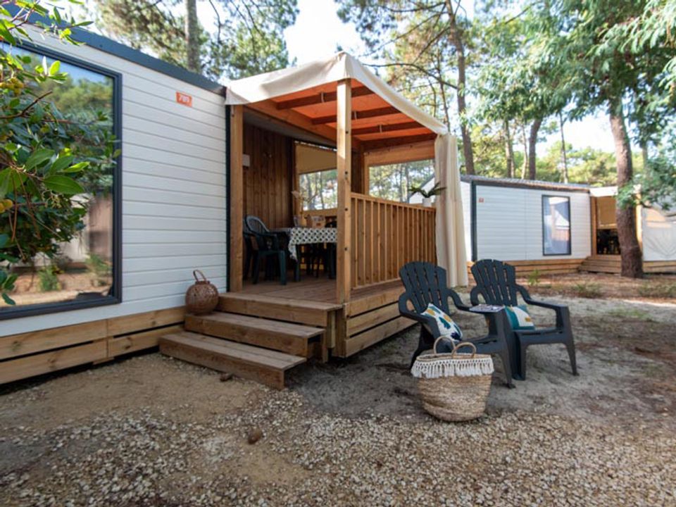 Camping Club Navarrosse Plage - MS Vacances - Mobil home - Mobilhome 4 personnes - Bergame CONFORT Climatisé .