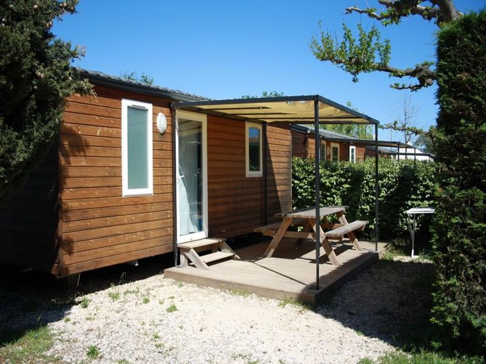 Orly d'Azur - Mobil home - Mobilhome 5 personnes - Cottage Picholine Standard 25m² - 2 chambres - terrasse semi-couverte