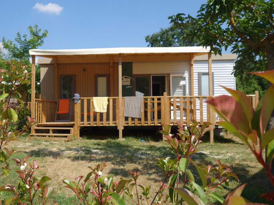 La Beaume - Mobil home - Mobilhome 6 personnes - HomeFlower 35m² PREMIUM 3 Chambres + terrasse semi-couverte + TV + Climatisation
