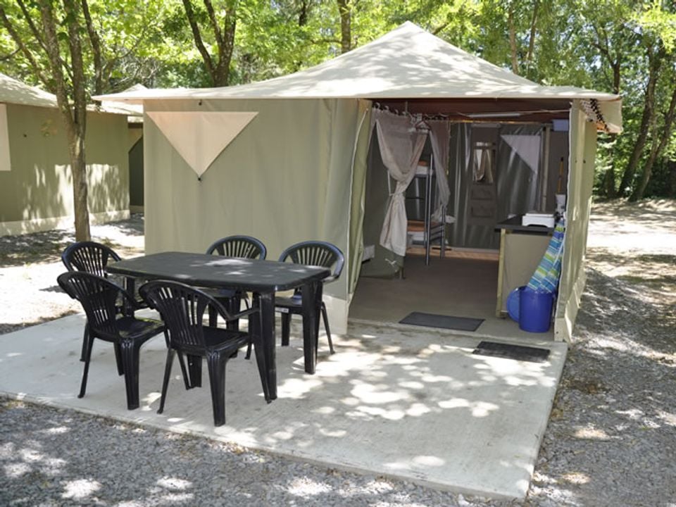 Les Rives d'Auzon - Mobil home - Tente en toile et en bois 5 personnes - Bengali