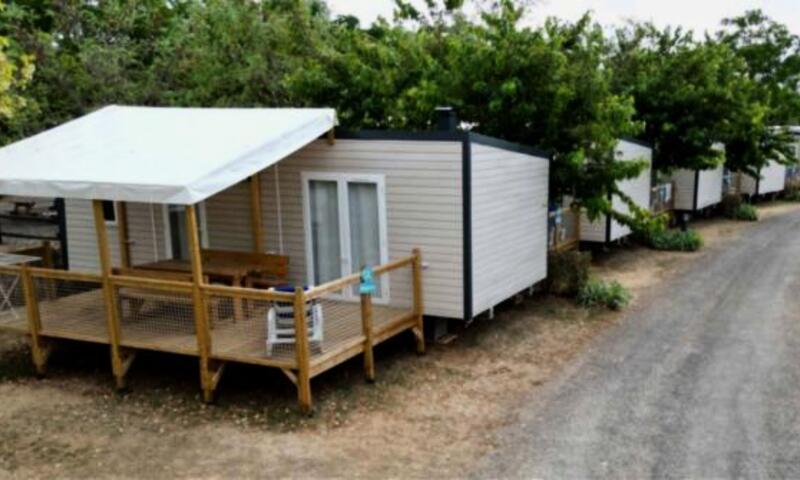 Les Rives de l'Hérault - Mobil home - Mobil Home Confort 2 chambres 4/6 personnes, terrasse couverte TV, Clim, LV, 30 m² (2022)