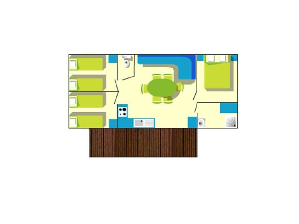 Les Alouettes - Mobil home - Mobilhome 7 personnes - ECONOMIQUE.