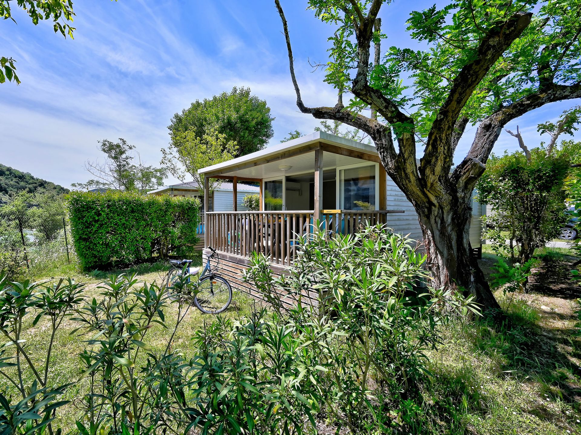 Le Riviera - Mobil home - Premium 27 m² 2 chambres lit 160 + TV + clim + vue riviere