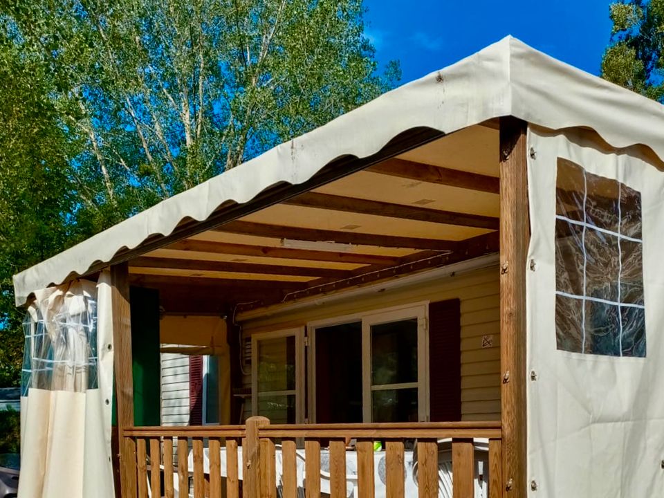 Au Joyeux Faune - Mobil home - Mobilhome 6 personnes - MOBILHOME JF 64 - 3 CH - 40 M2 - CLIM - LV - 2 SDB - 2 WC