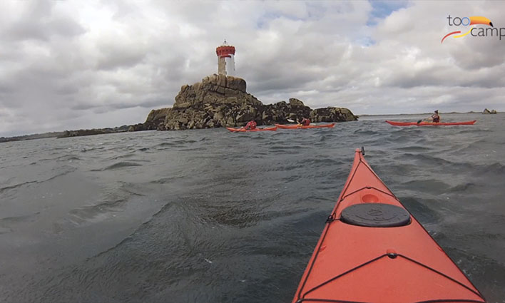 Kayak au phare de la Croix en Bretagne  -  visuel 1/1
