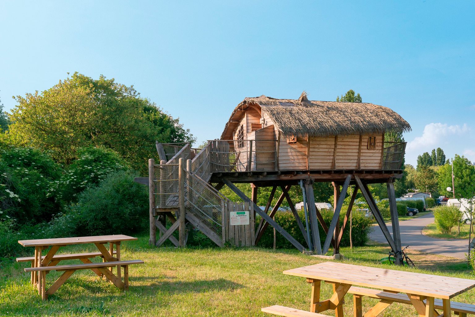 camping maisons laffitte, cabane