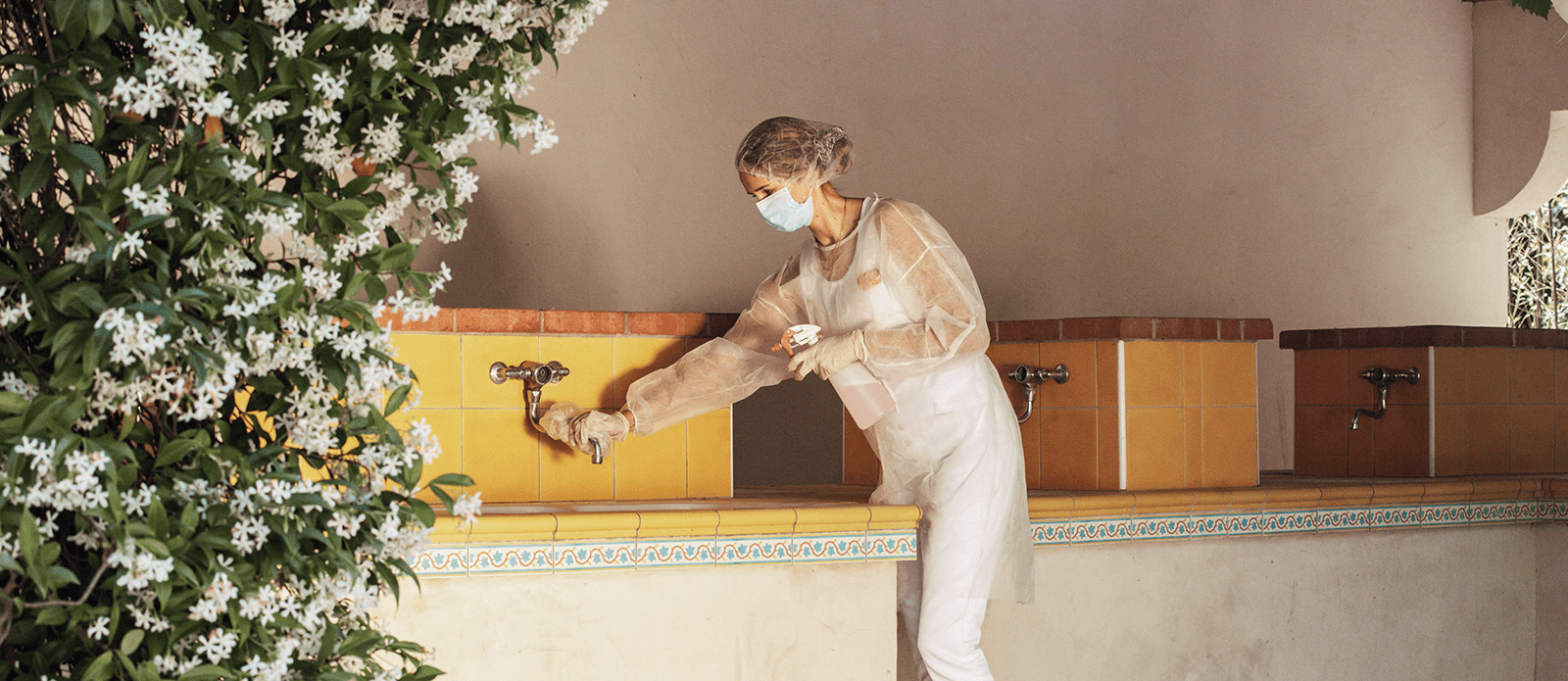 désinfection des sanitaires collectifs 