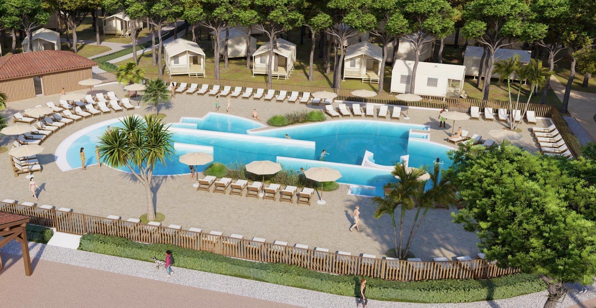 La nouvelle piscine Zen 💦, réservée aux adultes, du Camping Medoc-Plage ouvre en juillet !  -  visuel 1/1
