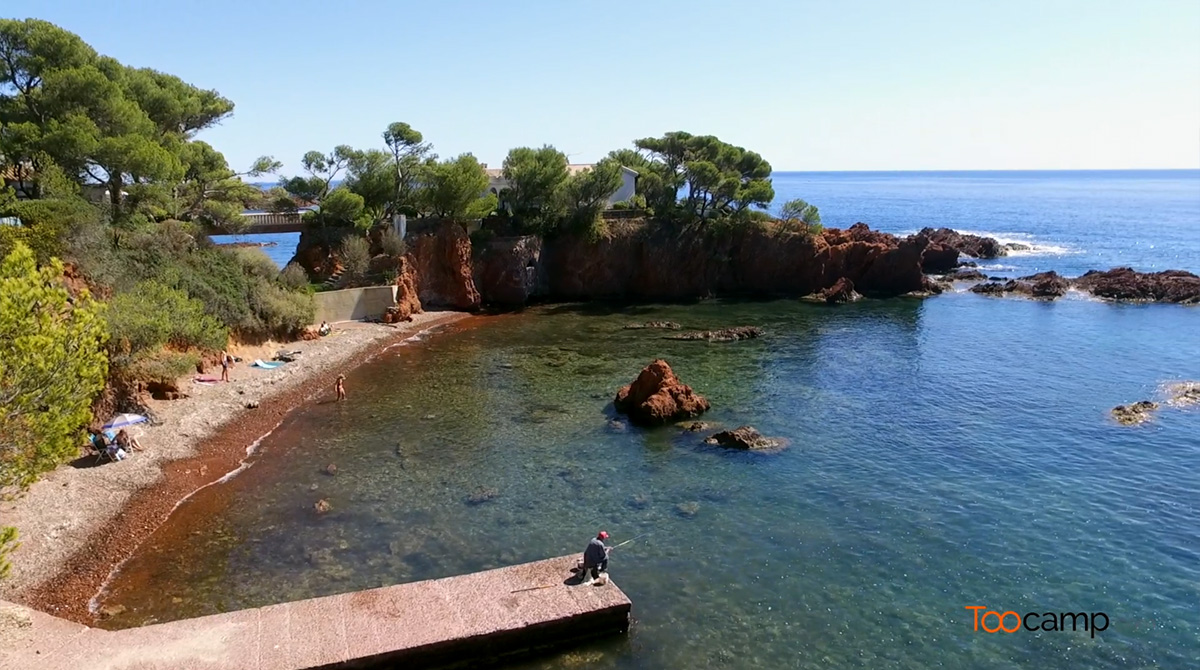 La plage d'Agay et la Calanques des Anglais  -  visuel 1/1