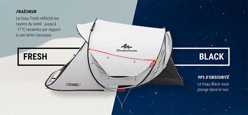 Innovation : la tente "climatisée"  -  visuel 1/1