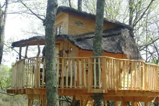 Camping - Chalais - Grand Centre - Les Cabanes de Chanteclair