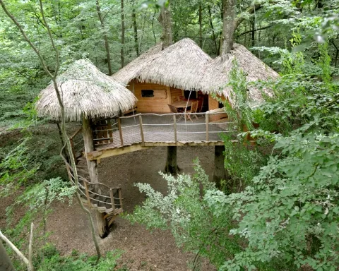 Camping - Saint-Germain-des-Essourts - Haute-Normandie - Les cabanes de Fontaine