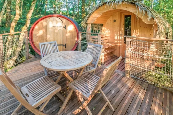 Camping - Pompignac - Aquitaine - Les Cabanes de la Romaningue