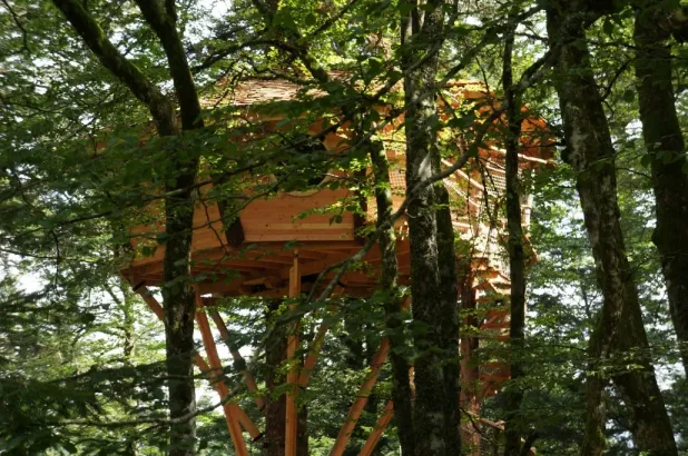 Camping - La Tour-d'Auvergne - Auvergne - Les Cabanes des Volcans