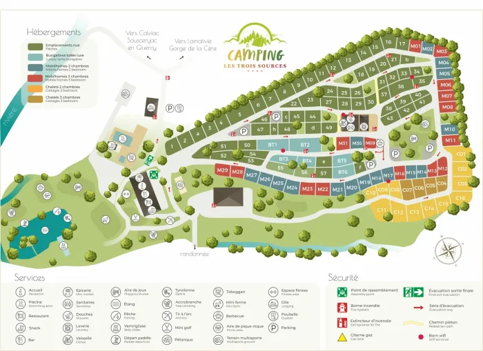 Camping - Sousceyrac - Midi-Pyrénées - Les Trois Sources