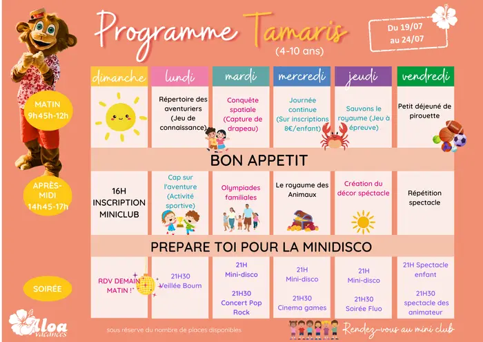 Des rendez-vous animés toute la saison