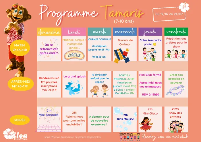 Des rendez-vous pour chaque tranche d'âge