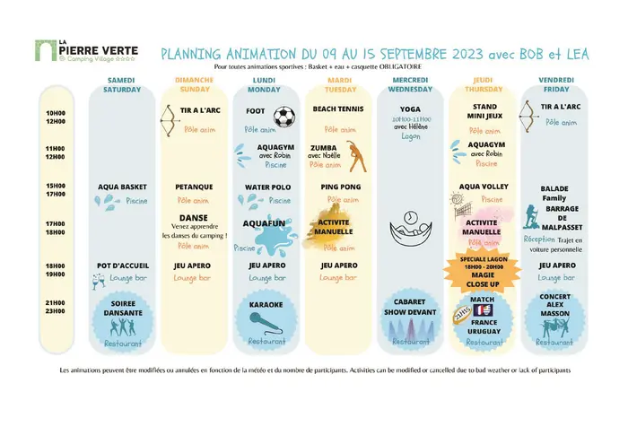 Clubs, concerts et soirées d'été